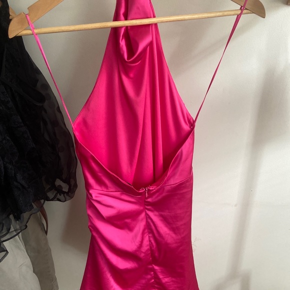 Pink silk dress - Picture 3 of 4